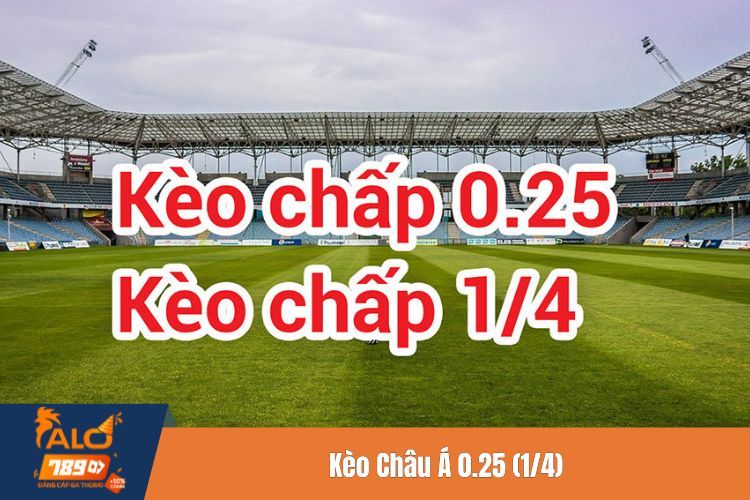 Kèo Châu Á 0.25 (1/4)